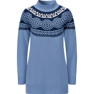 Dames Lange pullover in bleu/donkerblauw