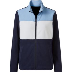 Dames Fleecejack in marine/ijsblauw