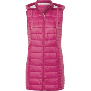 Dames Lang vest in fuchsia