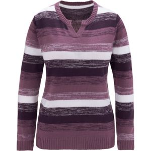 Pullover - Streepdessin - Ronde Halslijn - Gebreid - Frisse Kleuren