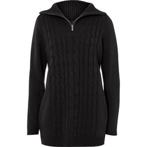 Dames Lange pullover in zwart