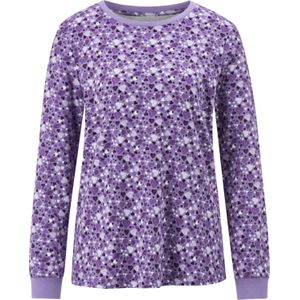 Dames Sweatshirt in lavendel-lila-bedruckt