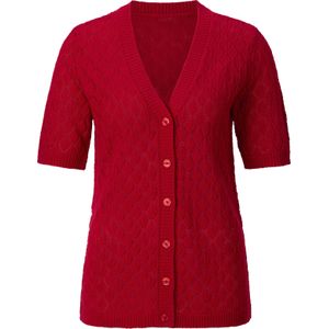 Dames Jack, ajourpatroon in rood