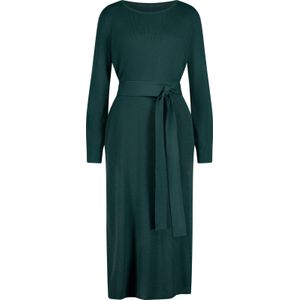 Dames Tricot jurk in petrol