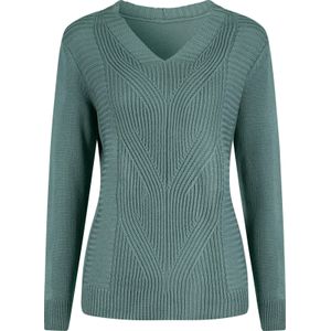 Dames Pullover met lange mouwen in jade