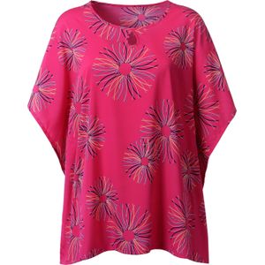 Dames Blouse met korte mouwen in pink geprint