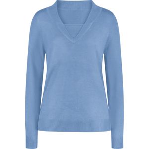 Dames 2-in-1-pullover in hemelsblauw