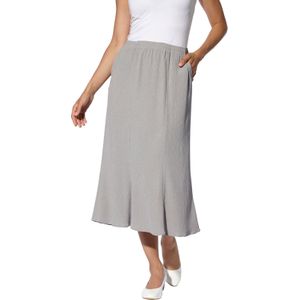 Strokenrok - Steengrijs - 98% Polyester - Elastische Band