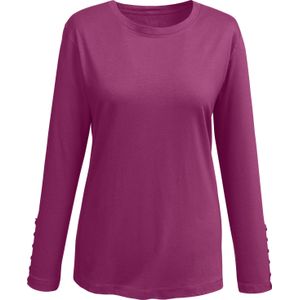 Fuchsia - Longsleeve - 100% Katoen - Ronde Hals - Lange Mouwen