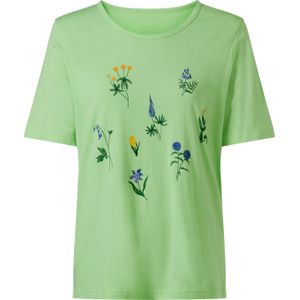 Dames Shirt met korte mouwen in resedagroen