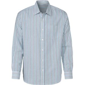Heren Overhemd met lange mouwen in wit gestreept