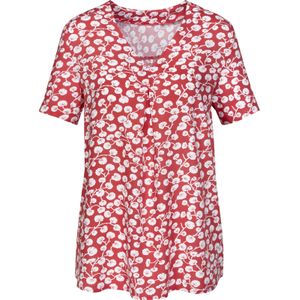 Dames Comfortabele blouse in zalm geprint