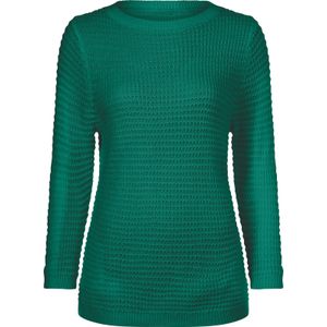 Dames Pullover met 3/4-mouwen in smaragdgroen