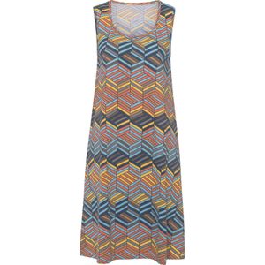 Geel Gedessineerd - Korte Mouwen - Ronde Hals - 100% Katoen