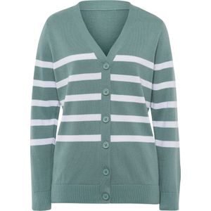 Dames Vest in jade/wit