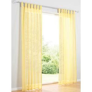 Decoratieve vitrage in geel