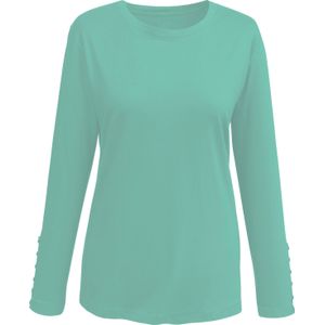 Unikleur Longsleeve - Mint - 100% Katoen - Ronde Hals - Lange Mouwen