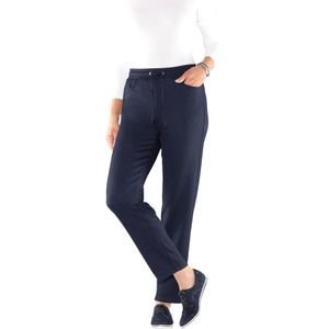 Stretchbroeken - Marine - 100% Polyester - Steekzakken - Band met Bindstrik