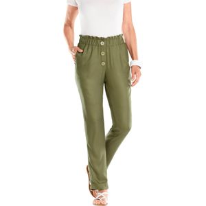 Dames comfortbroek in olijf
