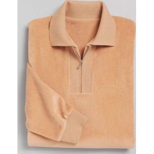 Sweater - Camel - Katoen/Polyester - Polokraag - Lange Mouwen