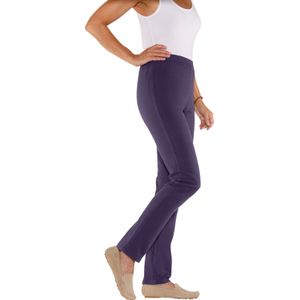 Dames Rechte jeans in aubergine