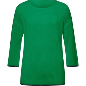 Gebreide Trui - Grasgroen - 100% Polyacryl - Gedessineerd