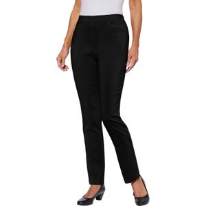 Stretchbroeken - Zwart - 77% Viscose 20% Polyamide - Comfortabele Taillehoogte