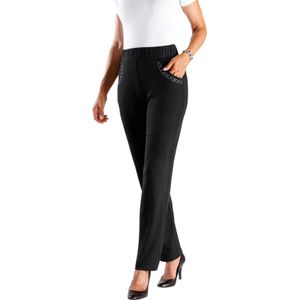 Stretchbroeken - Zwart - 100% Polyester - Steekzakken