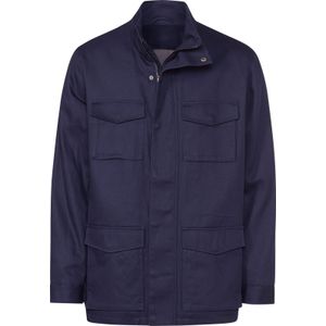 Heren lange jas in marine