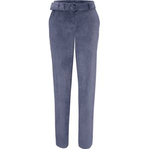 Dames Ribcordbroek - Duivenblauw