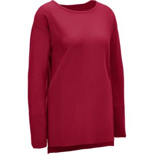 Dames Pullover met ronde hals in rood