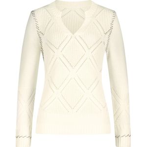 Gebreide Trui - Ecru - 51% Polyacryl 49% Katoen