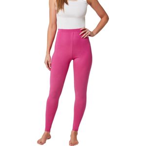Leggings - Fuchsia - Katoen - Elastische Band