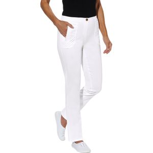 Dames Comfortjeans in wit