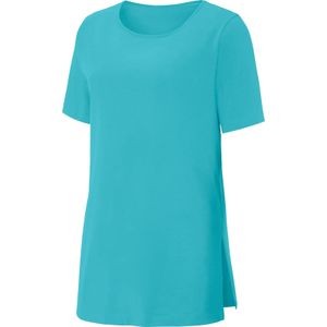 Dames Lang shirt in turquoise