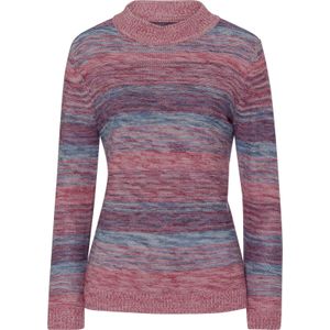 Gebreide Trui - Oudroze/Middenblauw Mêlee - 100% Polyacryl