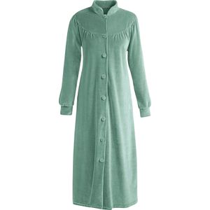 Badjas - Groen - Katoen - Lang Model met Steekzakken