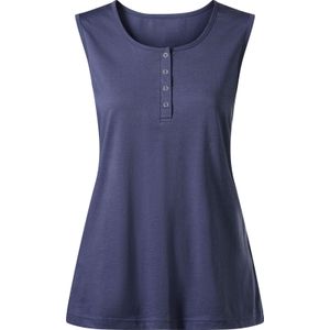 Dames Shirttop in rookblauw