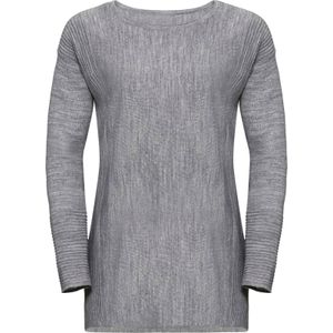 Pullover met ronde hals in grijs