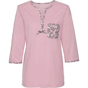 Pyjama in roze/grijs geprint