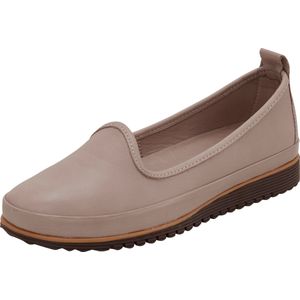 Instappers - Grijs - Leer - Normale Wijdte