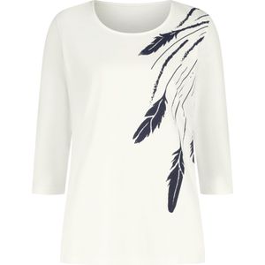 Ecru - Longsleeve - Gedessineerd - 100% Katoen