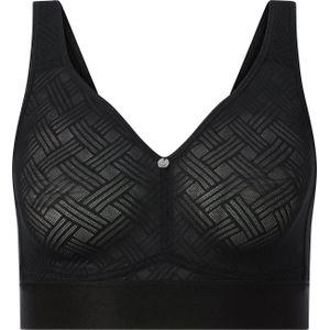 Dames Comfort-bh zonder beugel in zwart