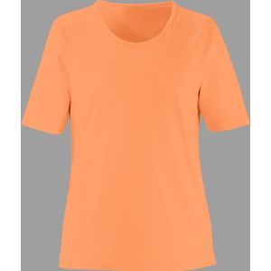 Dames Shirt met ronde hals in oranje