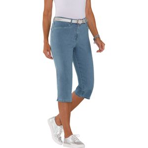 Dames Capri-jeans in blue-bleached