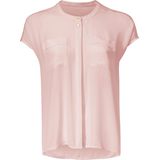 Blouse - Rosé - 100% Polyester - Knoopsluiting - Korte Mouwen