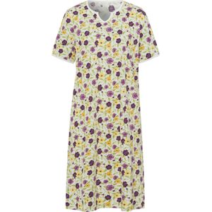 Dames Nachthemd in ecru geprint