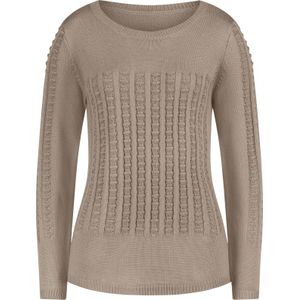 Dames Pullover met lange mouwen in sesam