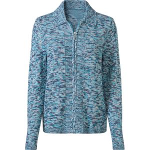 Dames Vest in turquoise/lichtblauw gemêleerd
