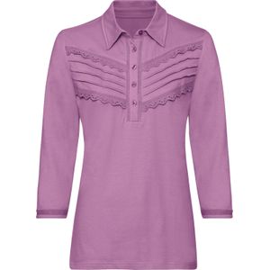 Dames Poloshirt in orchidee